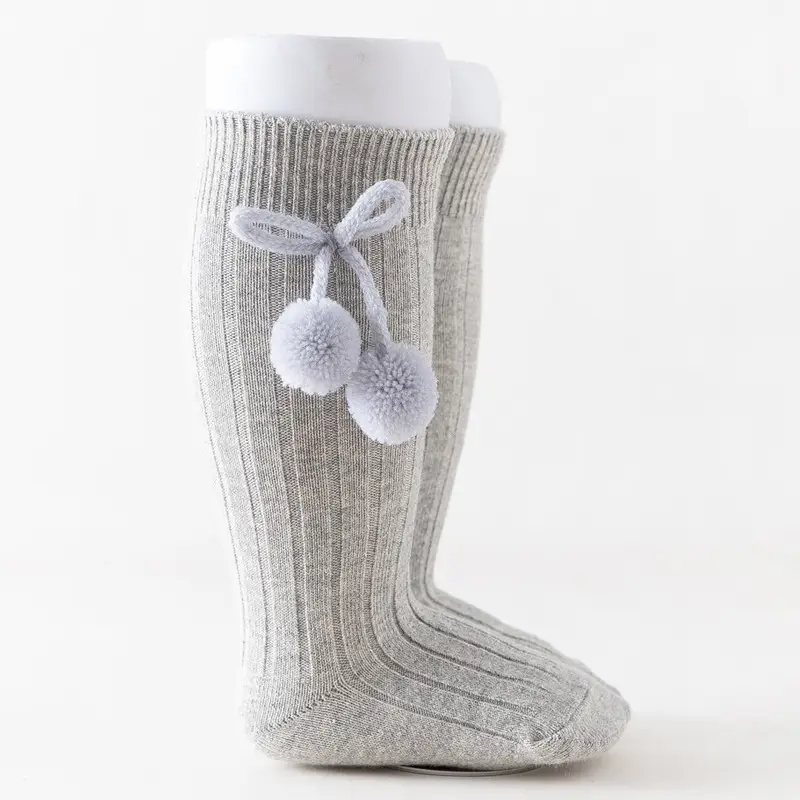 Blue Ball Embellished Knee Socks for Boys Girls