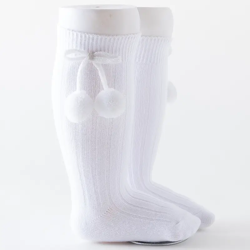 Blue Ball Embellished Knee Socks for Boys Girls