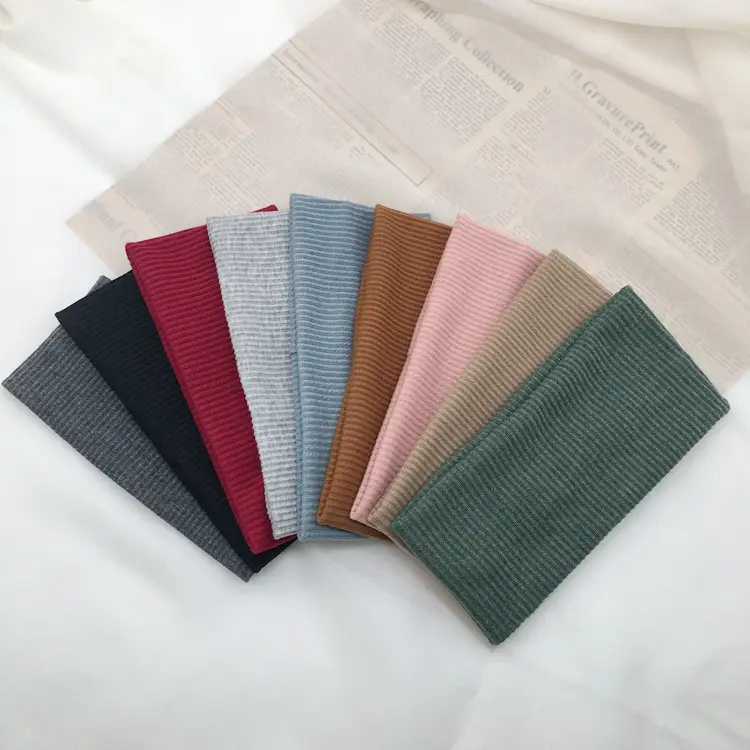 Gray Knitted Elastic Headband for Sports & Daily Use — feature 13