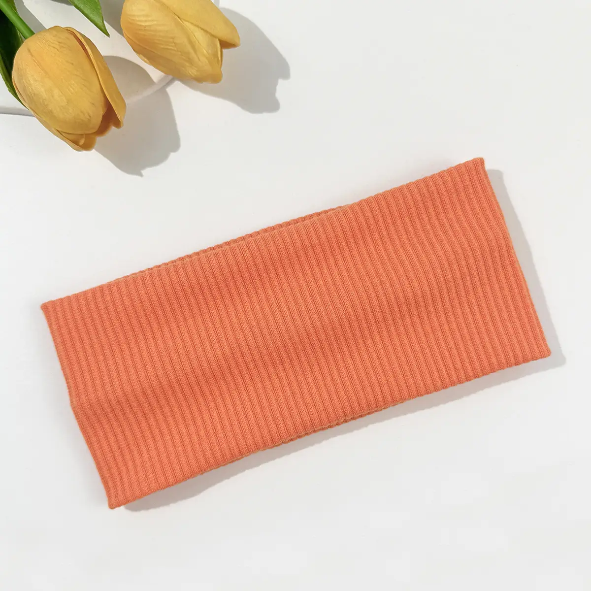 Gray Knitted Elastic Headband for Sports & Daily Use — feature 18