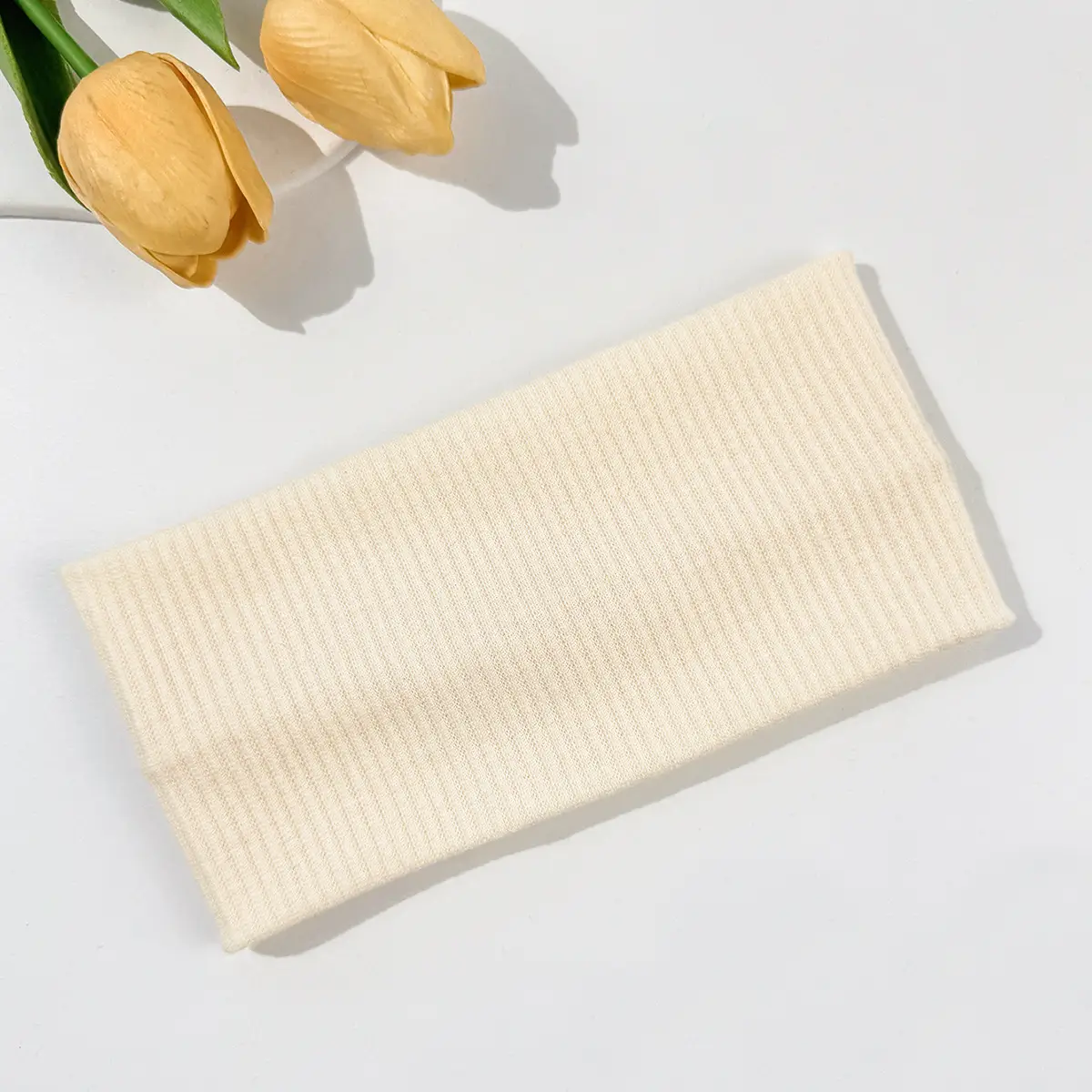 Gray Knitted Elastic Headband for Sports & Daily Use — feature 19