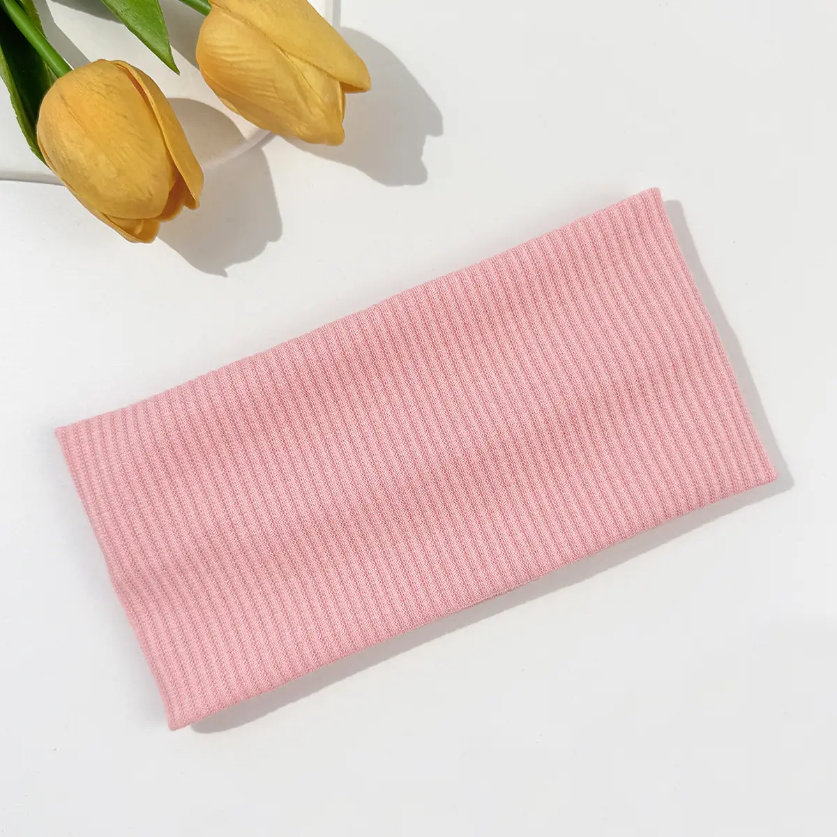 Gray Knitted Elastic Headband for Sports & Daily Use — feature 20