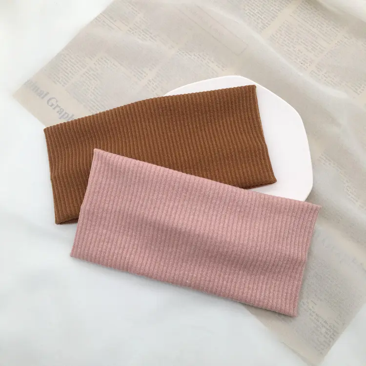 Gray Knitted Elastic Headband for Sports & Daily Use — feature 9