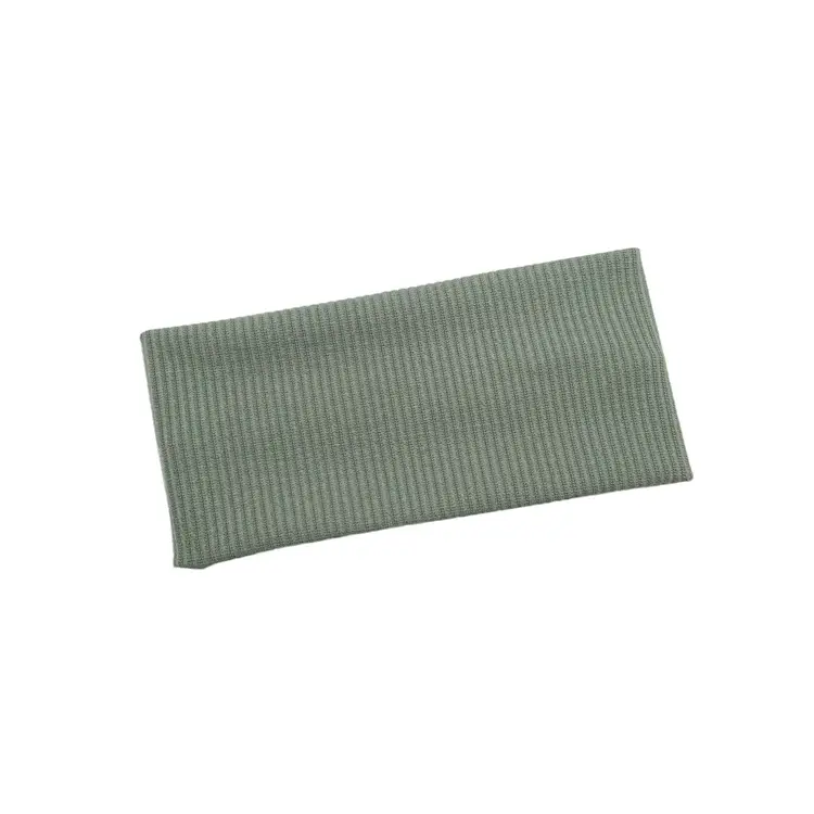 Gray Knitted Elastic Headband for Sports & Daily Use - Image 10