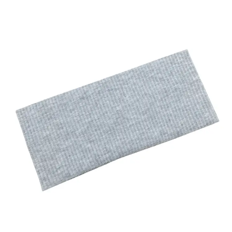 Gray Knitted Elastic Headband for Sports & Daily Use - Image 3