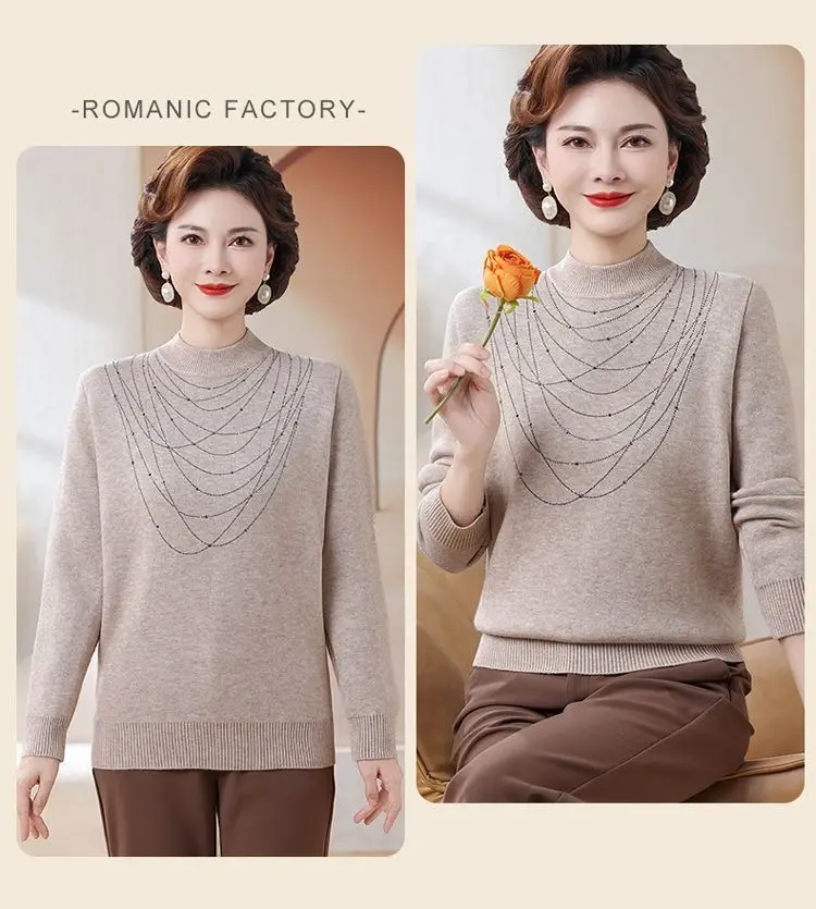 Women Velvet Mink Sweater Red Medium — feature 8