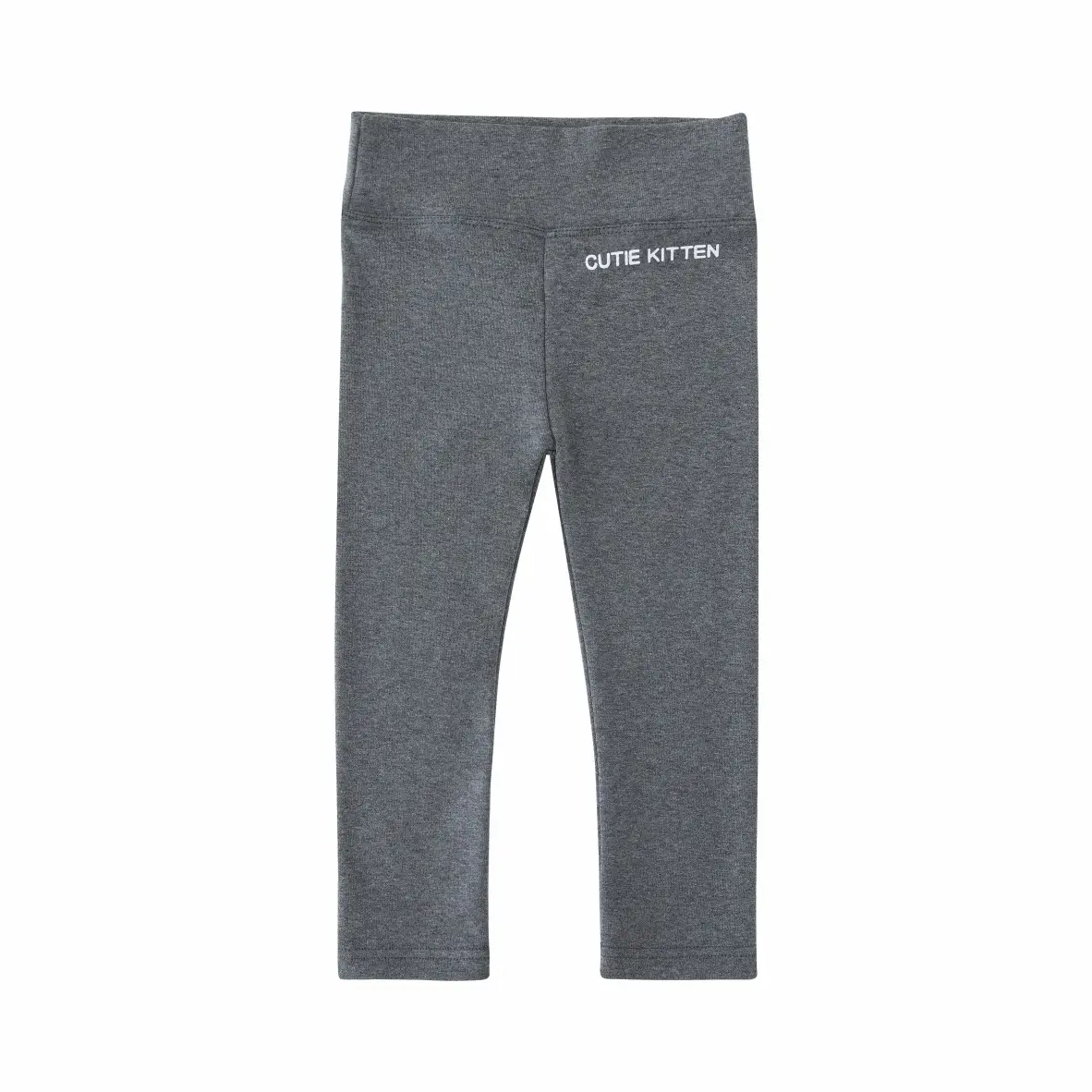 New Girls Grey Elastic Leggings Warm All Season - Image 4