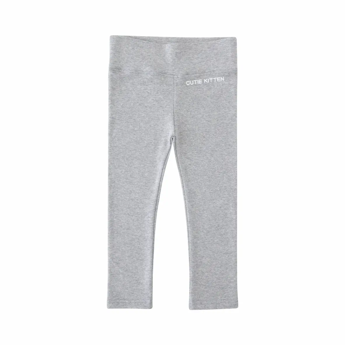 New Girls Grey Elastic Leggings Warm All Season - Image 6