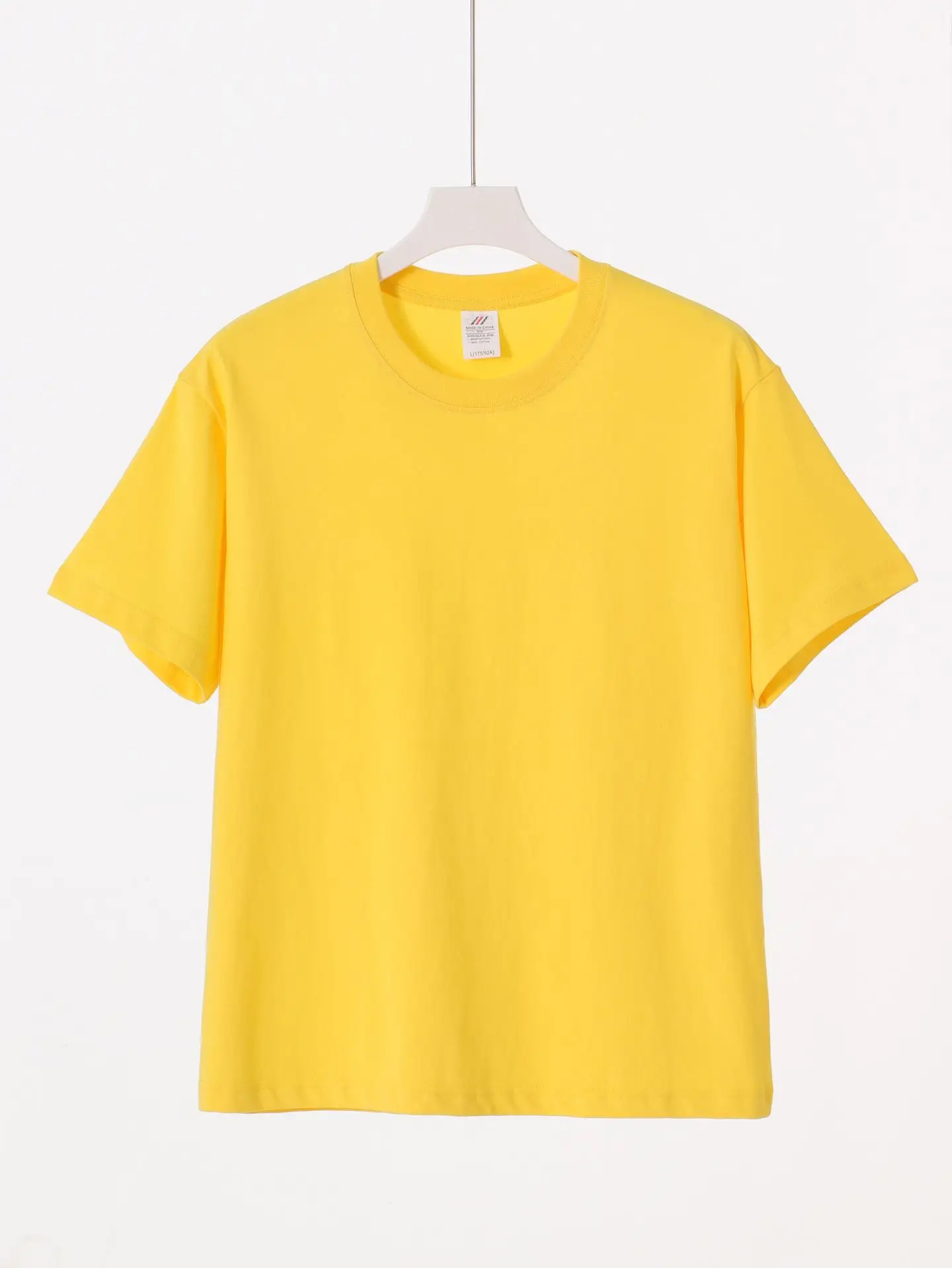 Pink 230g Cotton T-Shirt Unisex Loose Fit