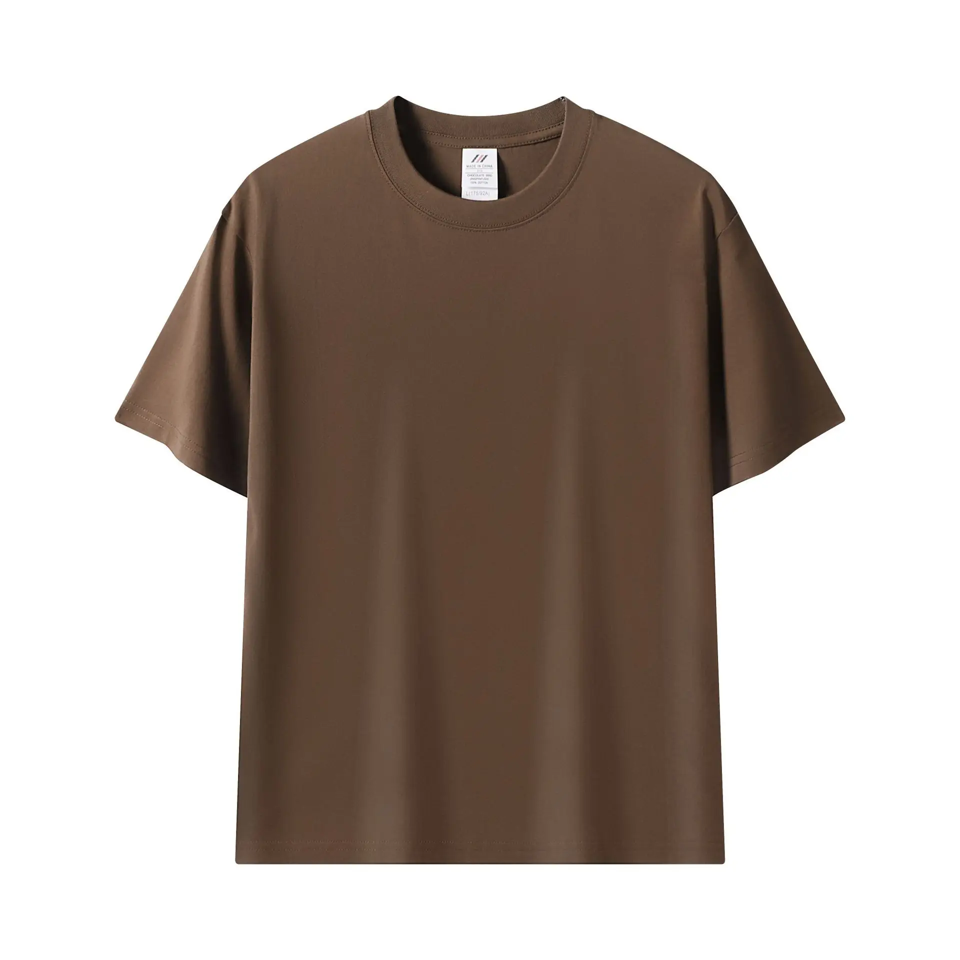 Pink 230g Cotton T-Shirt Unisex Loose Fit