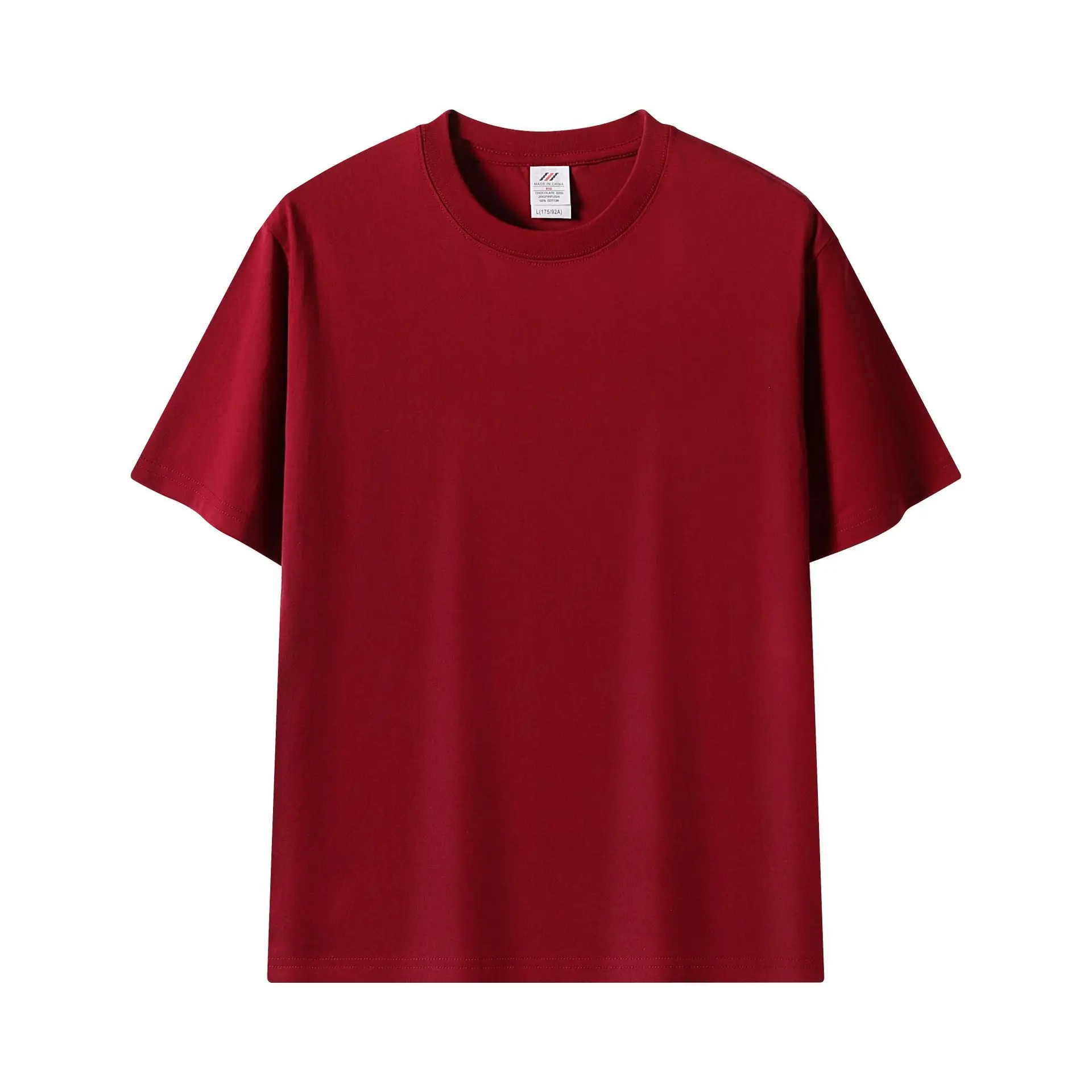 Pink 230g Cotton T-Shirt Unisex Loose Fit
