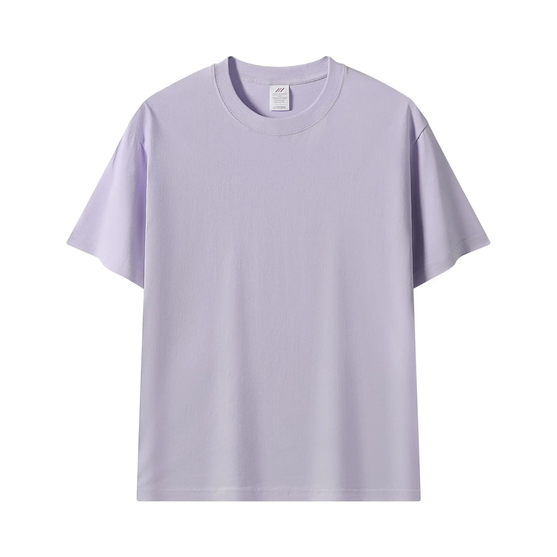 Pink 230g Cotton T-Shirt Unisex Loose Fit