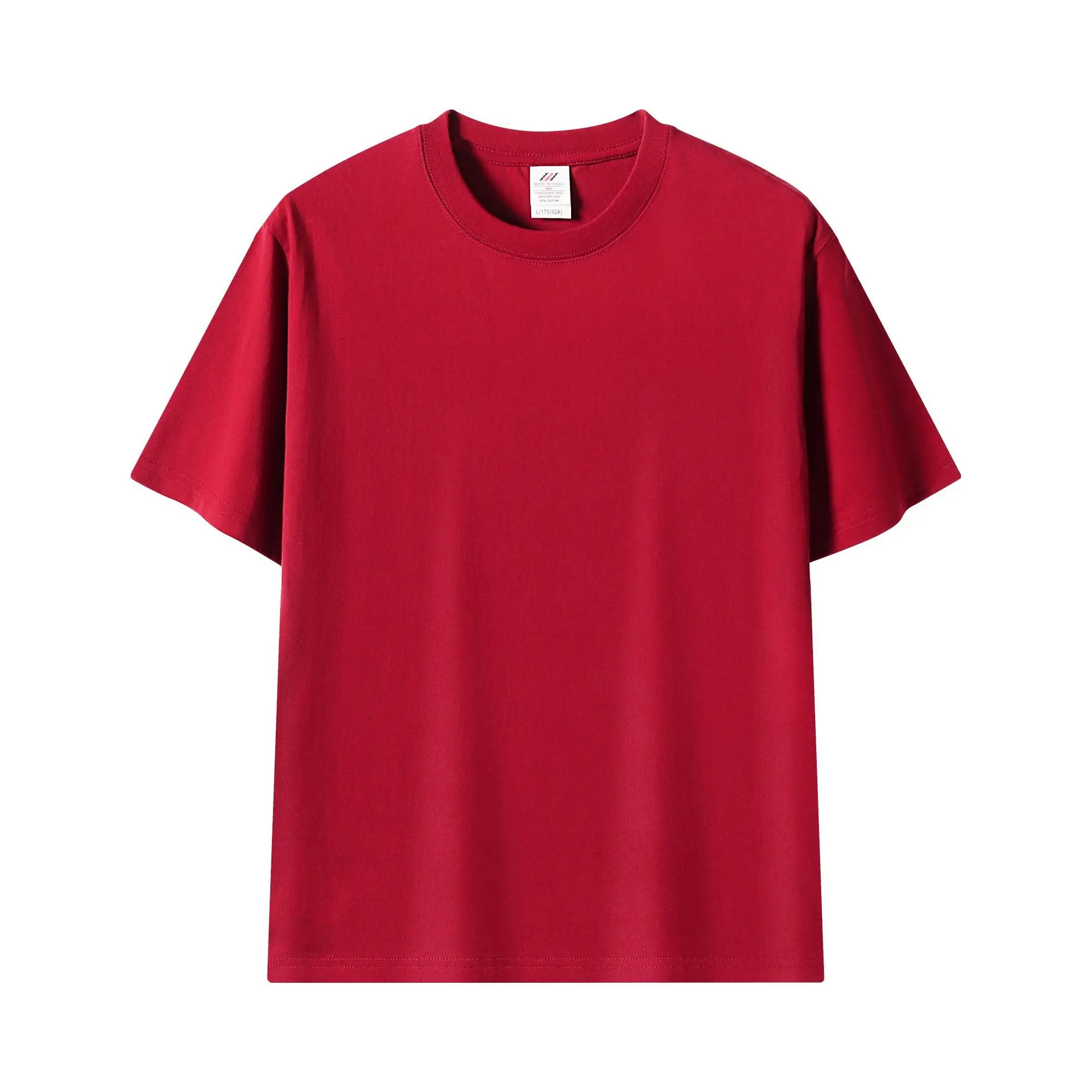 Pink 230g Cotton T-Shirt Unisex Loose Fit