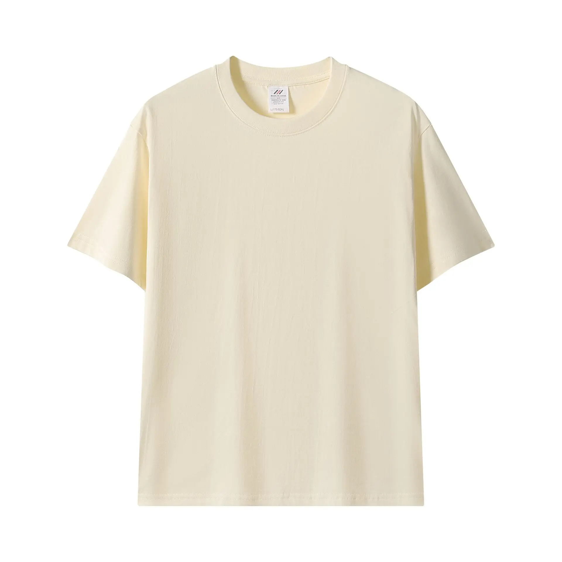 Pink 230g Cotton T-Shirt Unisex Loose Fit