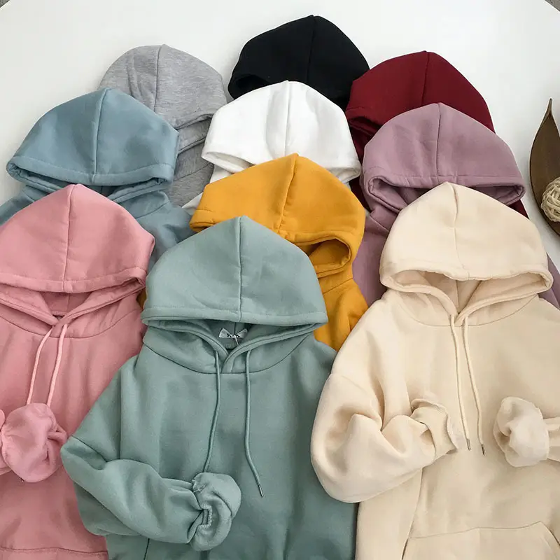 Light Blue Fleece Hooded Sweatshirt for Girls Party Wear - Image 16