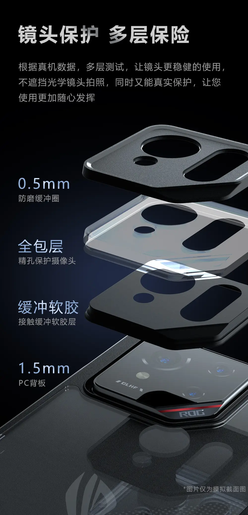 Asus ROG9 Pro Phone Case Frosted Anti-Fall Protective Cover — feature 7