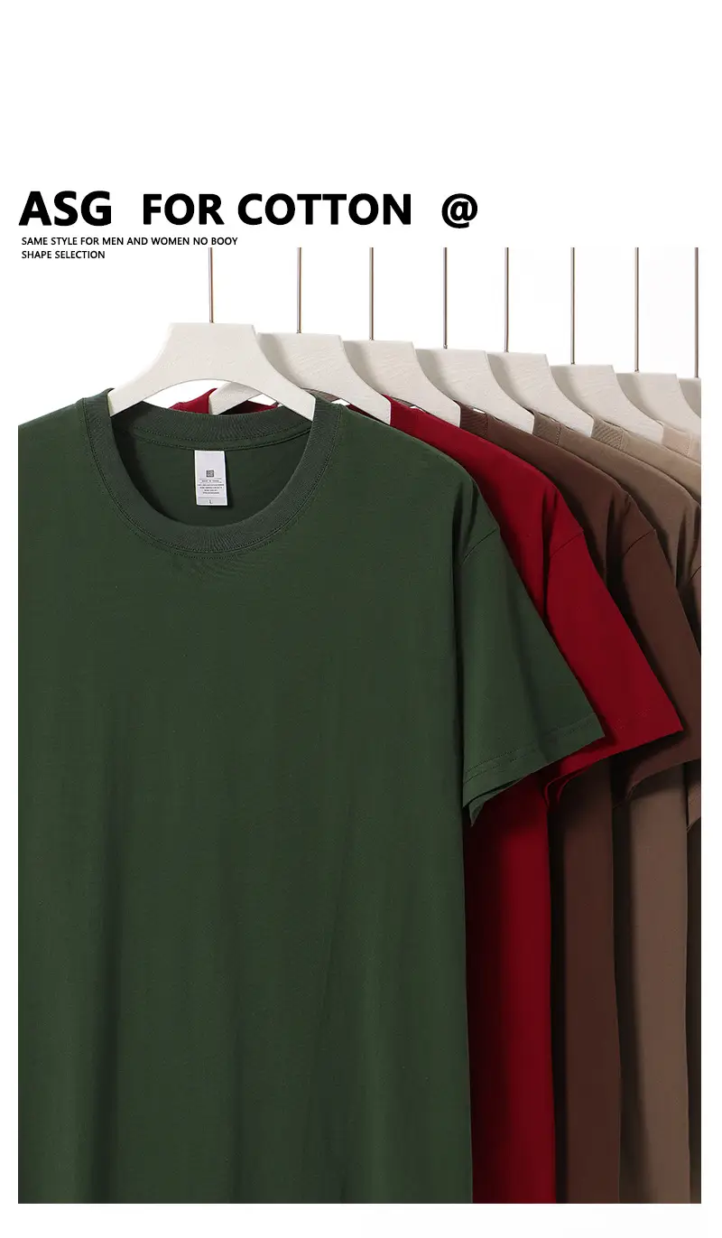 Men Women Cotton T-Shirt Drop Shoulder Wholesale — feature 6
