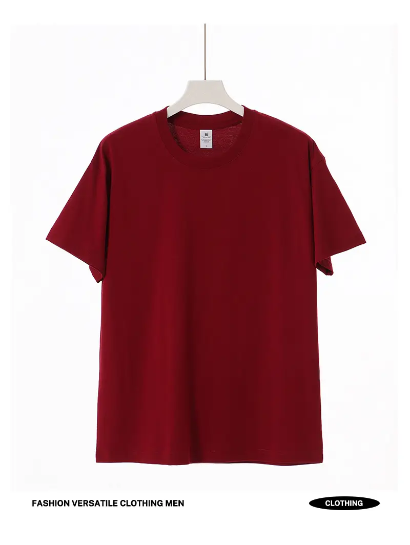 Men Women Cotton T-Shirt Drop Shoulder Wholesale — feature 8