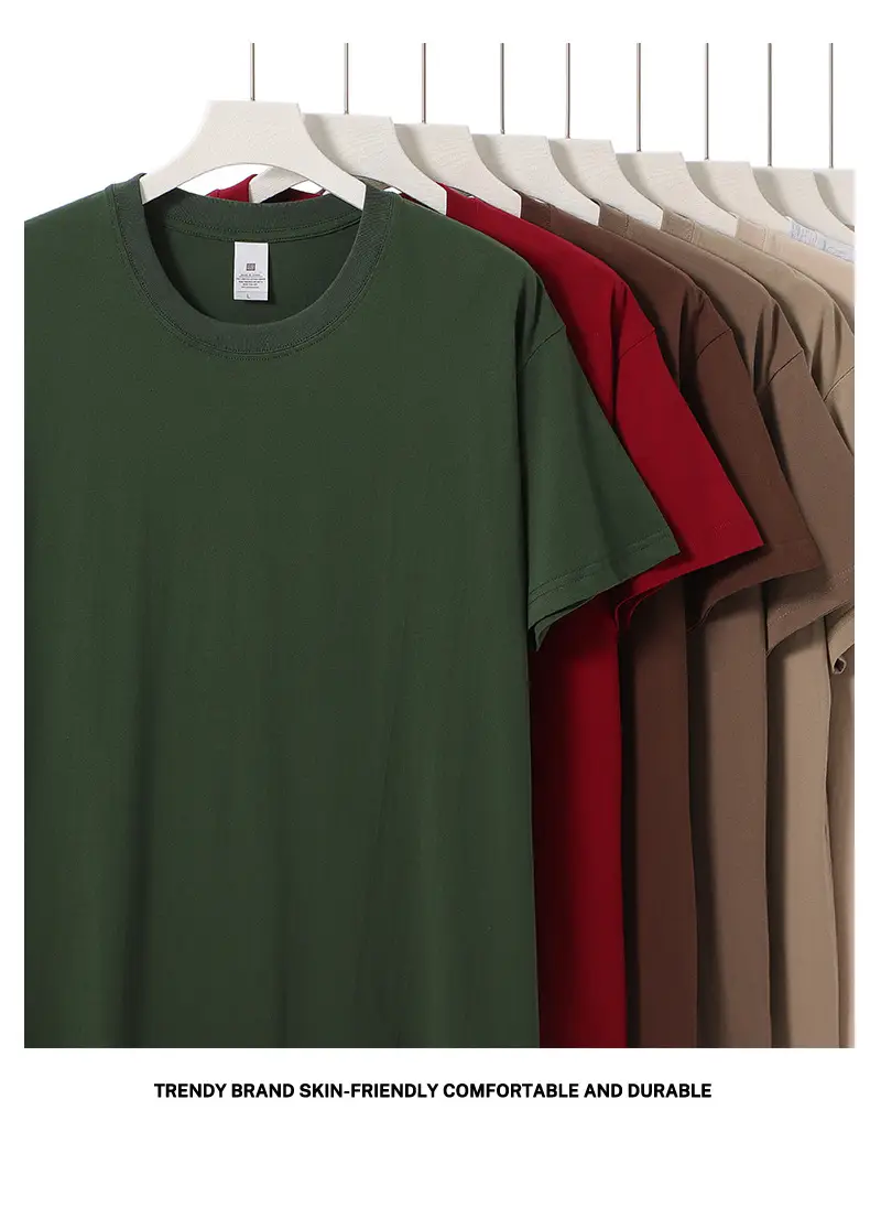Men Women Cotton T-Shirt Drop Shoulder Wholesale — feature 9