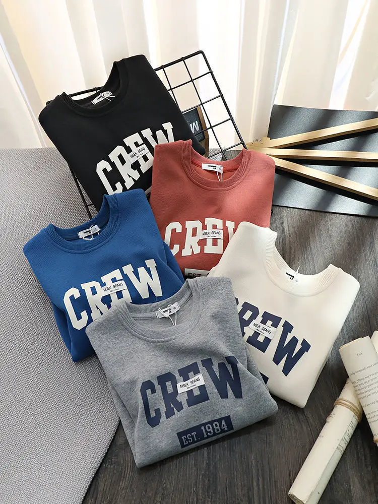 Crew Print Cotton Sweatshirt Large for Boys β feature 3