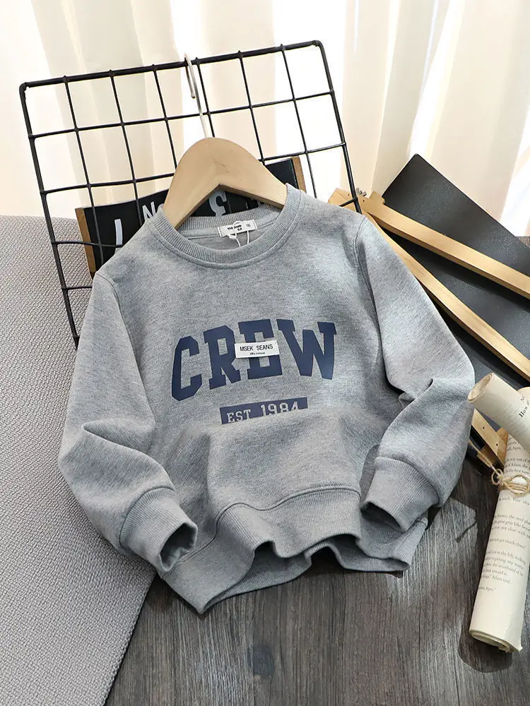 Crew Print Cotton Sweatshirt Large for Boys β feature 4