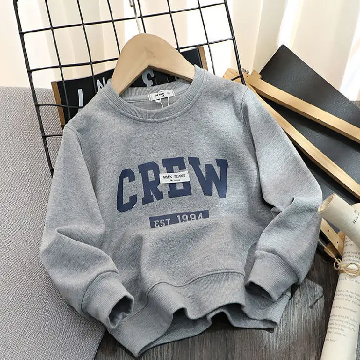 Crew Print Cotton Sweatshirt Large for Boys - Image 2