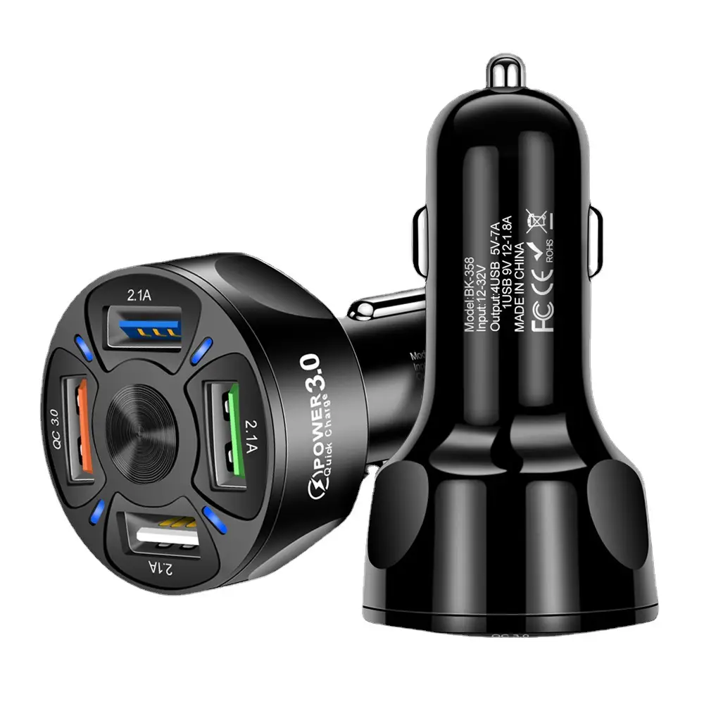35W QC3.0 4USB Car Charger Fast Charging - Image 9