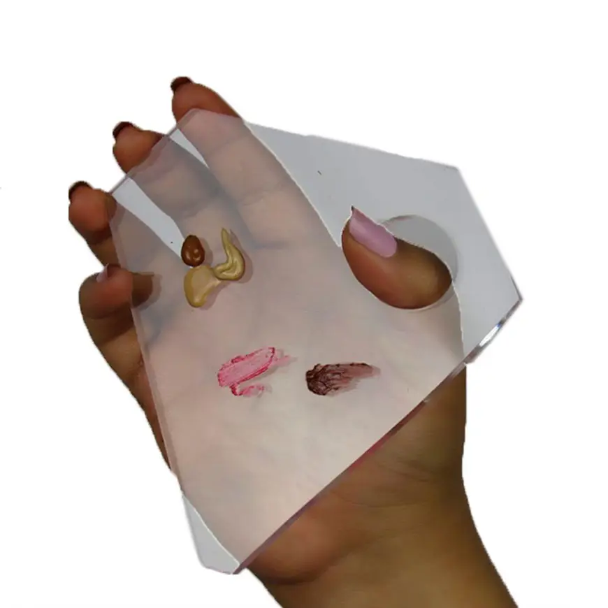 Liquid Foundation Palette for Makeup Artists with Acrylic Blending Plate