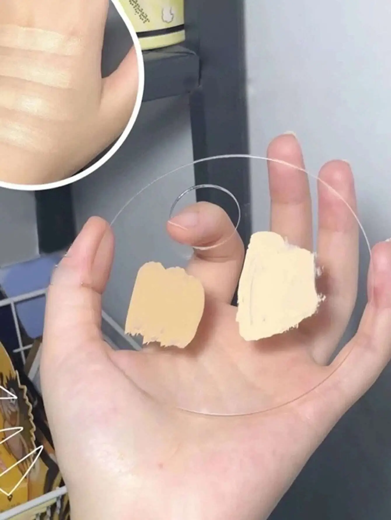 Liquid Foundation Palette for Makeup Artists with Acrylic Blending Plate