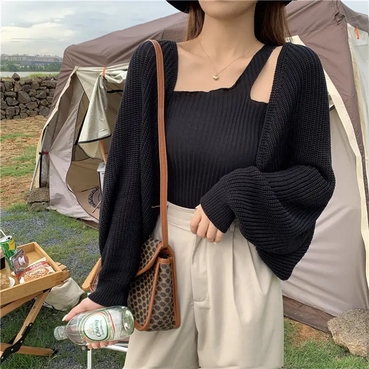 Women Knitted Sun Protection Cardigan Jacket Autumn 2022 — feature 2