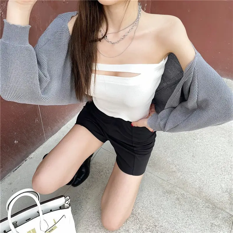 Women Knitted Sun Protection Cardigan Jacket Autumn 2022 - Image 3