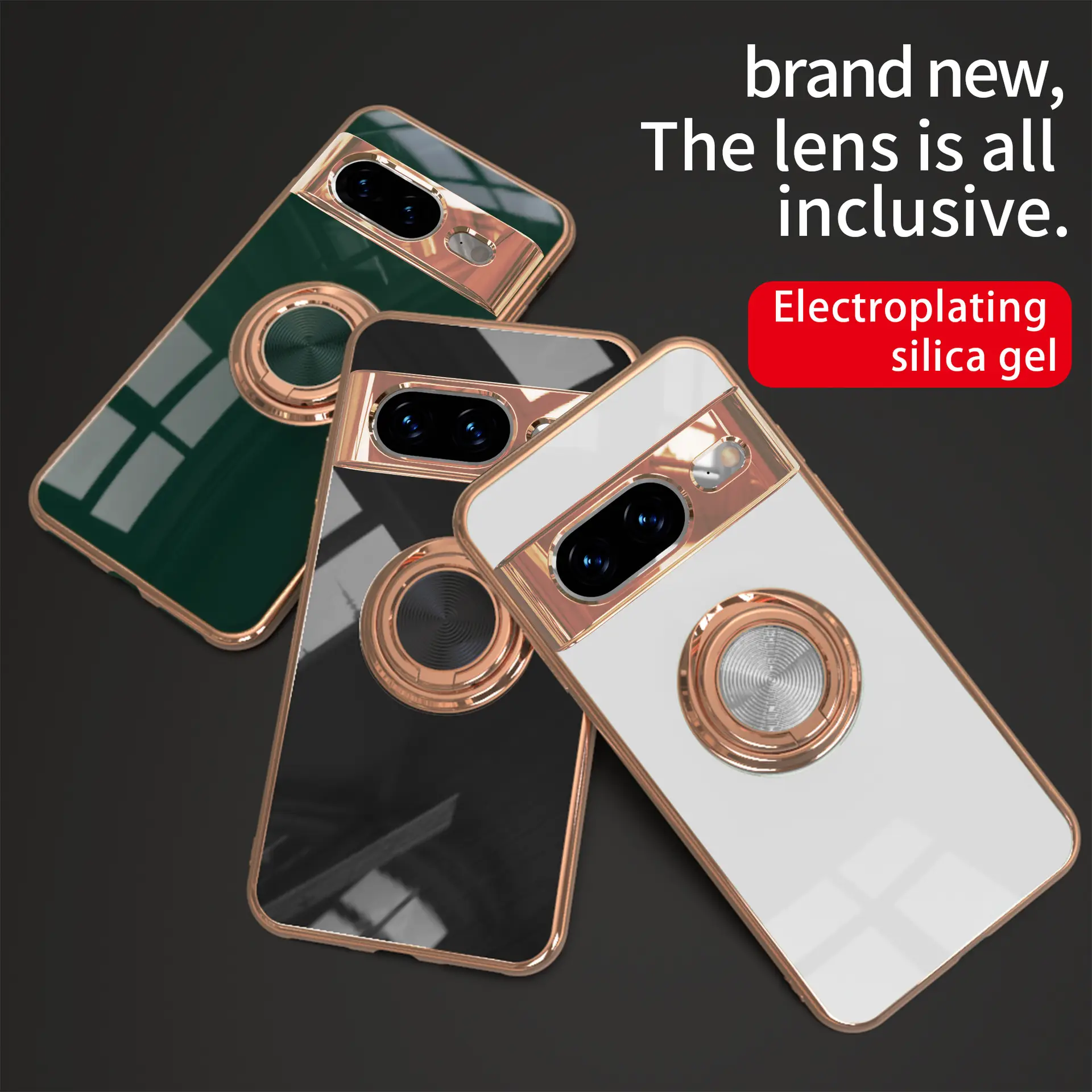 Google Pixel 9 Pro Magnetic Ring Protective Cover - Image 7