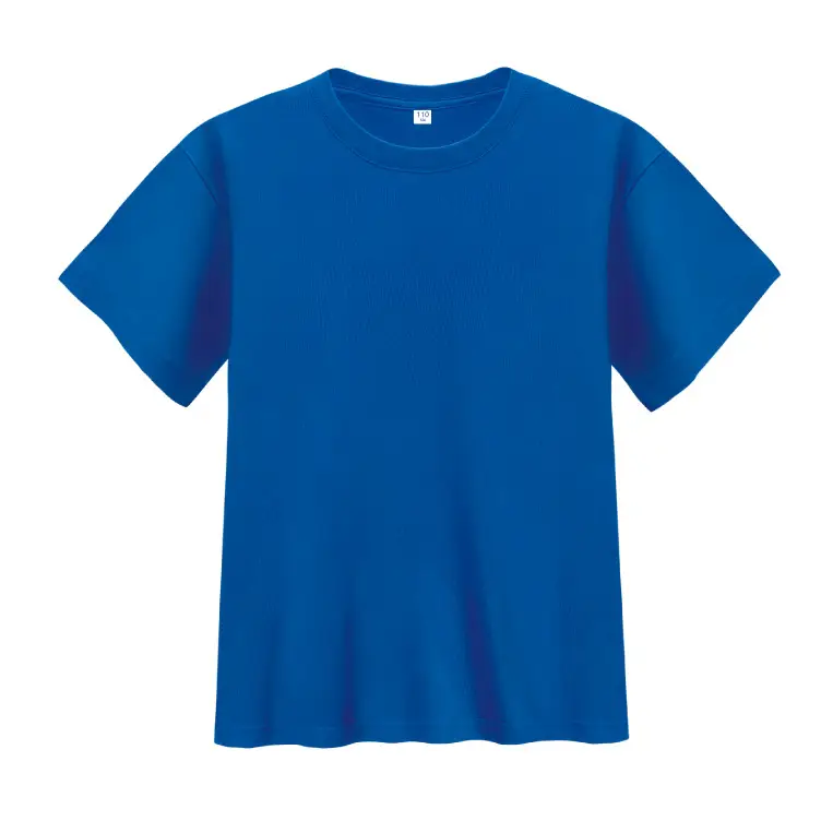 Blue Round Neck Cotton T-Shirt for Kids