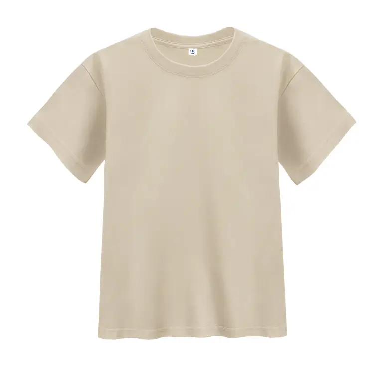 Blue Round Neck Cotton T-Shirt for Kids