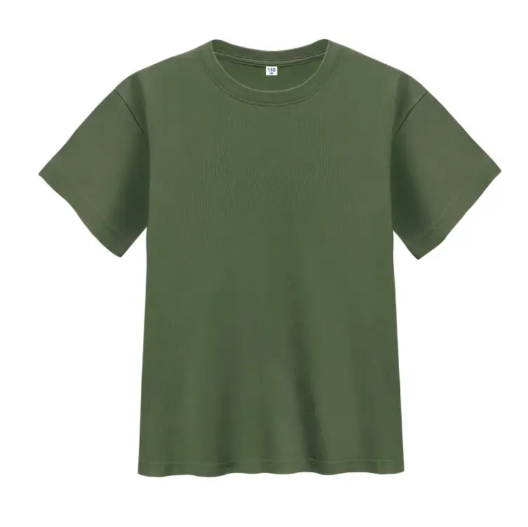 Blue Round Neck Cotton T-Shirt for Kids