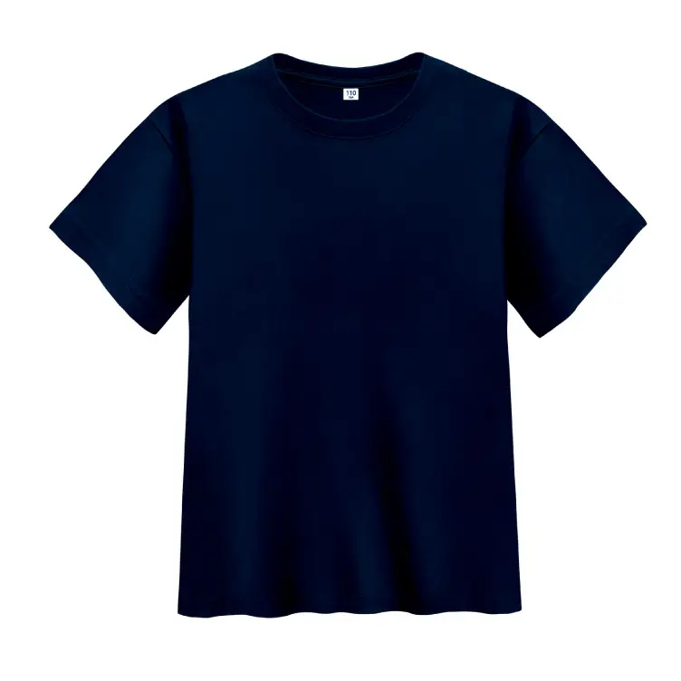 Blue Round Neck Cotton T-Shirt for Kids
