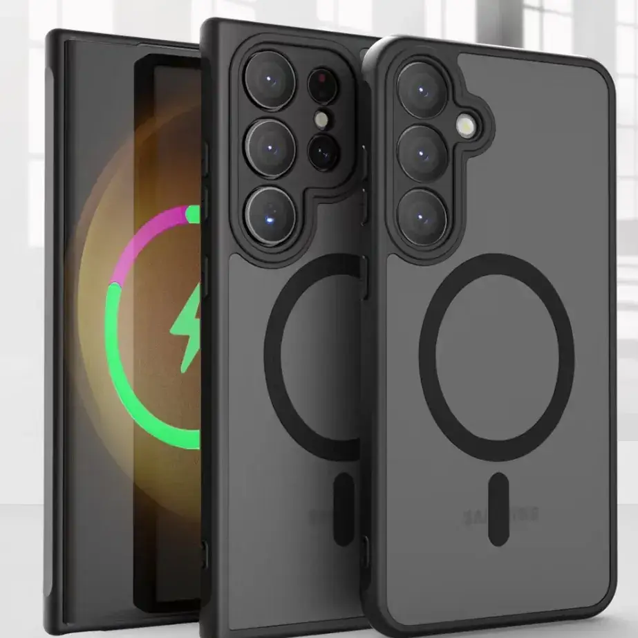 Samsung S25 Ultra Magnetic Phone Case Matte Black