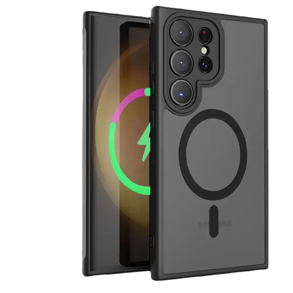 Samsung S25 Ultra Magnetic Phone Case Matte Black