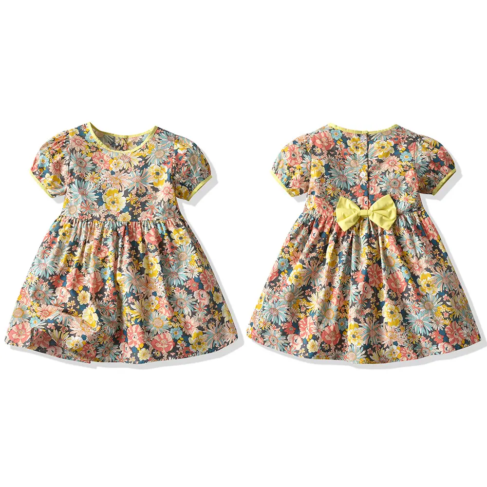 2025 Summer Floral Cotton Belt Shorts Set for Boys - Image 5