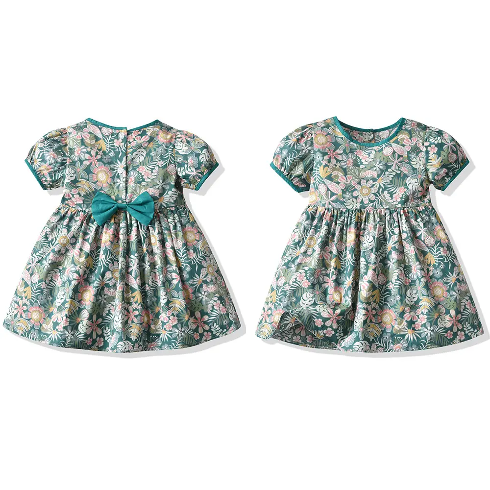2025 Summer Floral Cotton Belt Shorts Set for Boys - Image 6