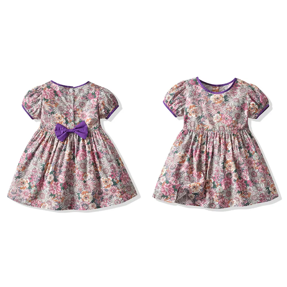 2025 Summer Floral Cotton Belt Shorts Set for Boys - Image 7