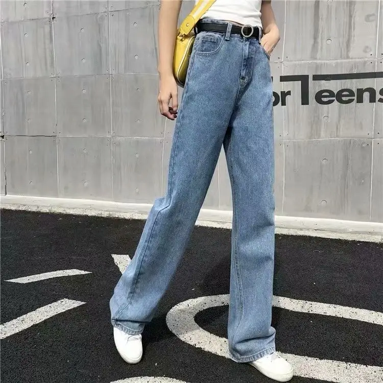 2022 Wide Leg Jeans Women High Waist Casual Pants