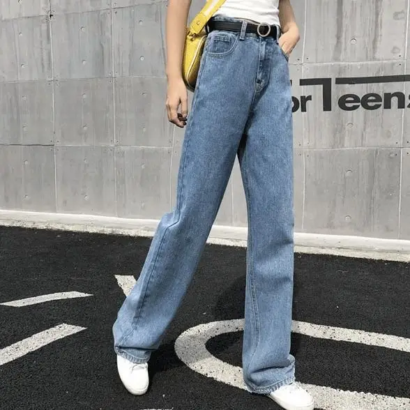 2022 Wide Leg Jeans Women High Waist Casual Pants