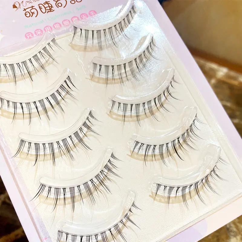 Cute False Eyelashes Transparent Stem Natural Comic Eye Makeup - Image 2