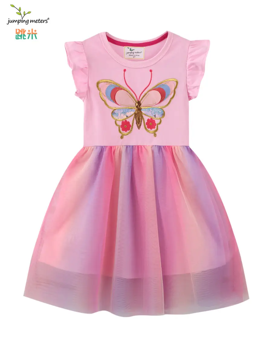 Girls Pink Glitter Skirt Dress Summer 2025 - Image 6