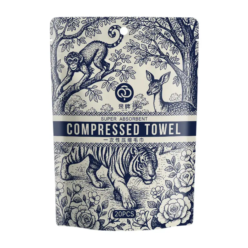 200pcs Pure Cotton Travel Towels Set - Image 6