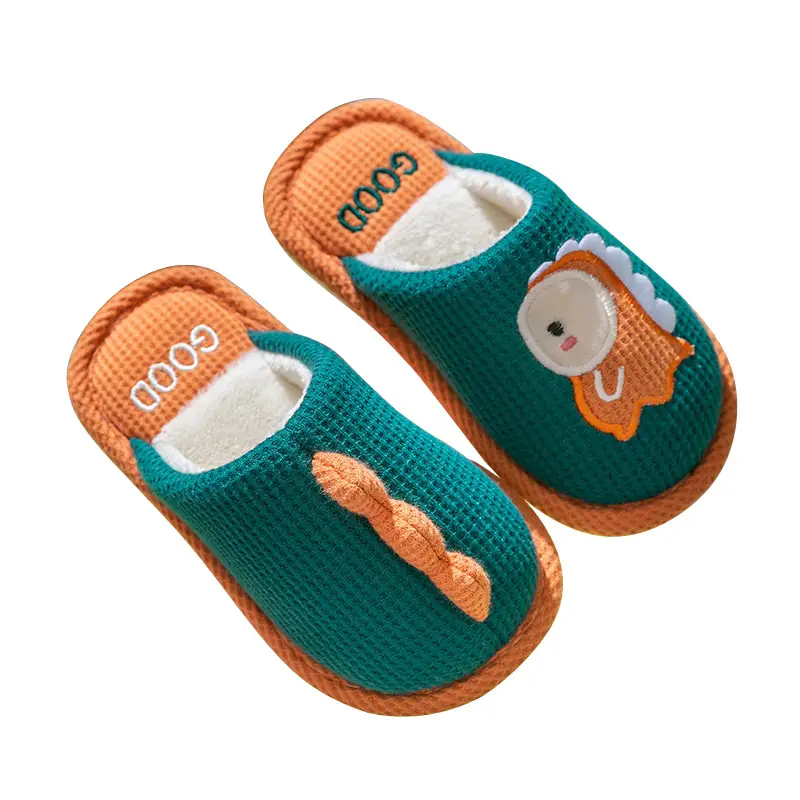 Cartoon Children's Cotton Slippers 2025 Winter Women's Home Closed-Toe Winter Parent-Child Thickened Warm Cotton Slippers