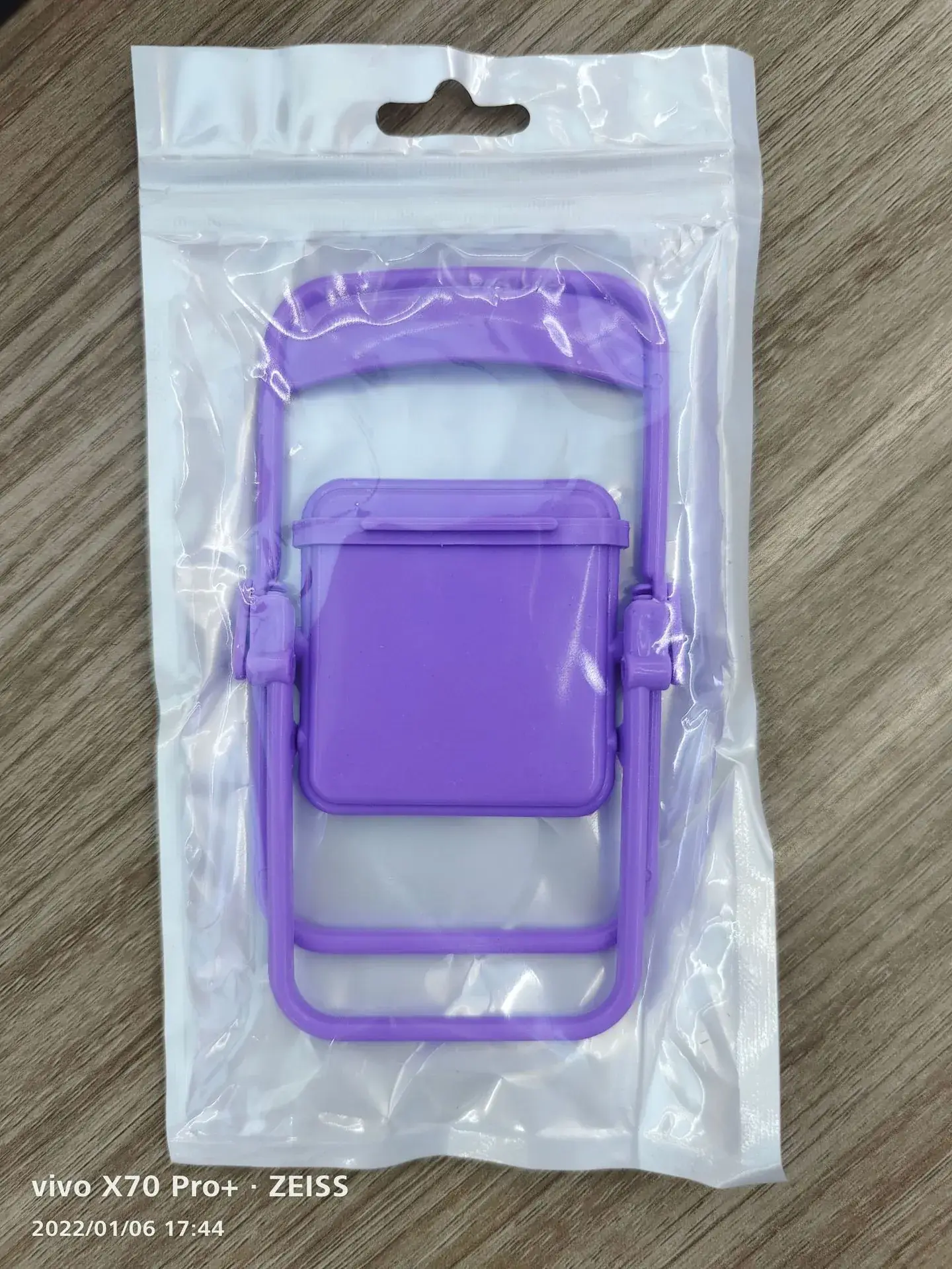 Purple Foldable Phone Stand for Desk Use