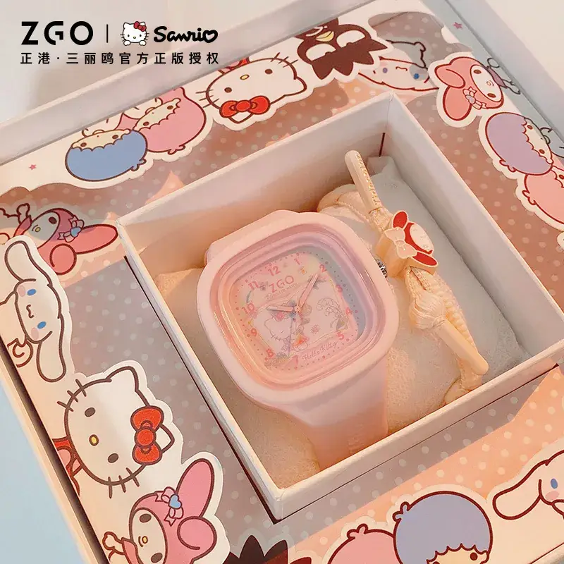 ZEQO Sanrio Cartoon Luminous Waterproof Silicone Watch White - Image 5