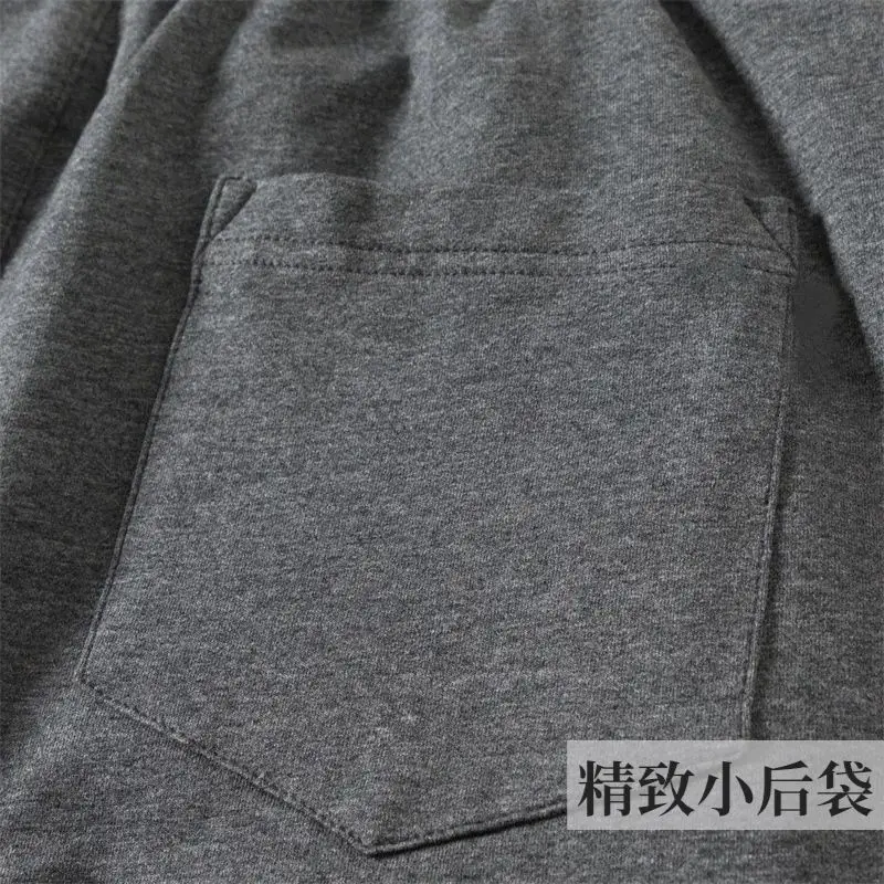 Men Knitted Black Straight Leg Pants Spring Autumn — feature 6